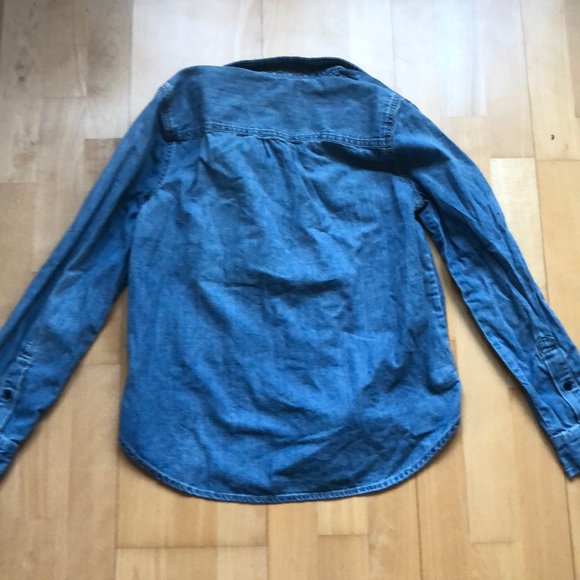Madewell Denim Zip-Front Popover Shirt - Picture 8 of 8